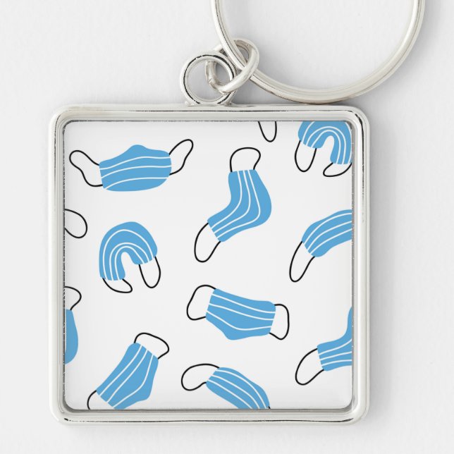 Medical mask pattern key ring (Front)