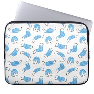 Medical mask pattern laptop sleeve