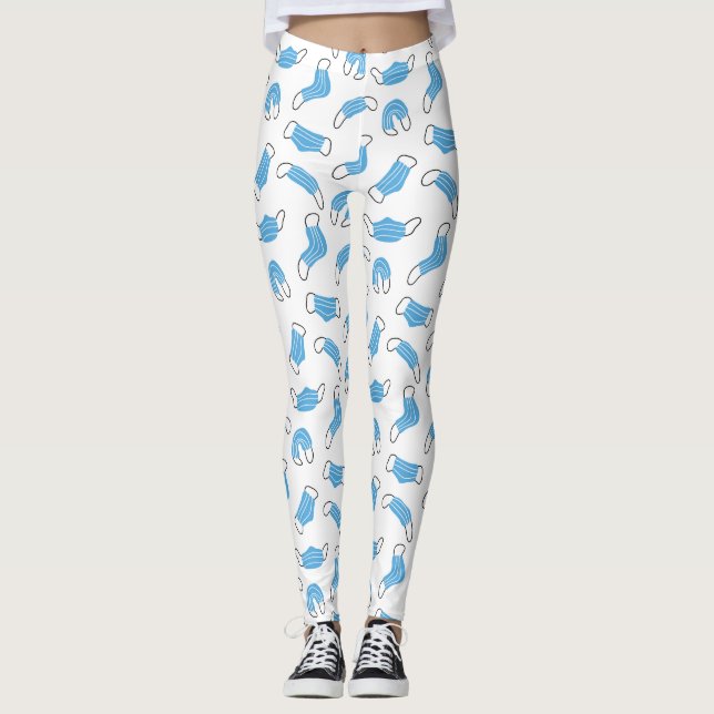 Medical mask pattern leggings (Front)