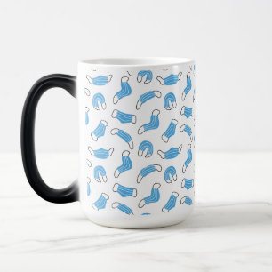 Medical mask pattern magic mug