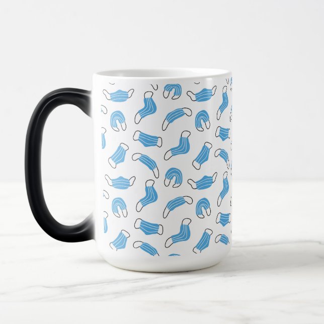 Medical mask pattern magic mug (Left)