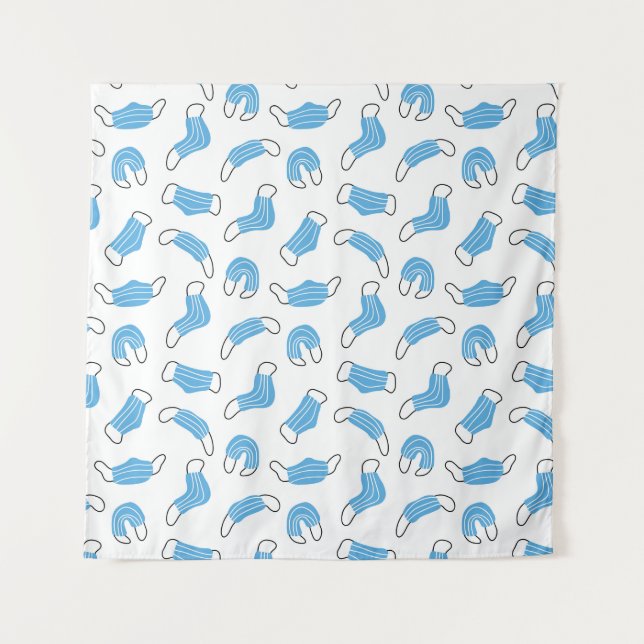 Medical mask pattern tapestry (Front)