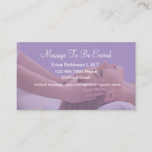 Medical Massage Trendy Business Cards