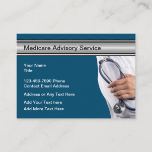 Medical Medicare Healthcare Advisor Business Card