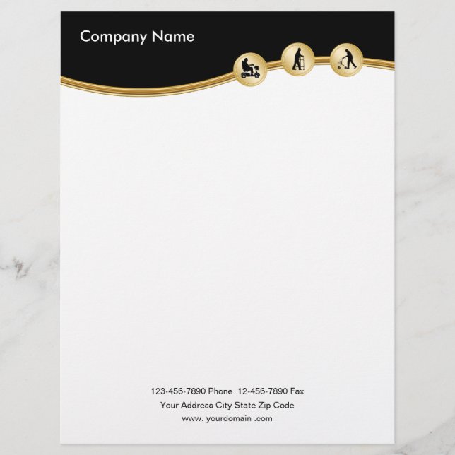 Medical Mobility Theme Letterhead (Front)