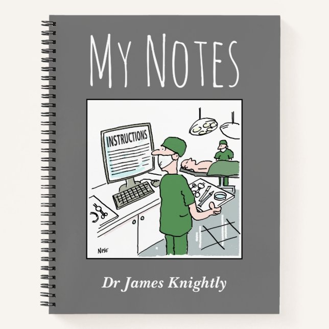 Medical Notebook with Owner's Name (Front)