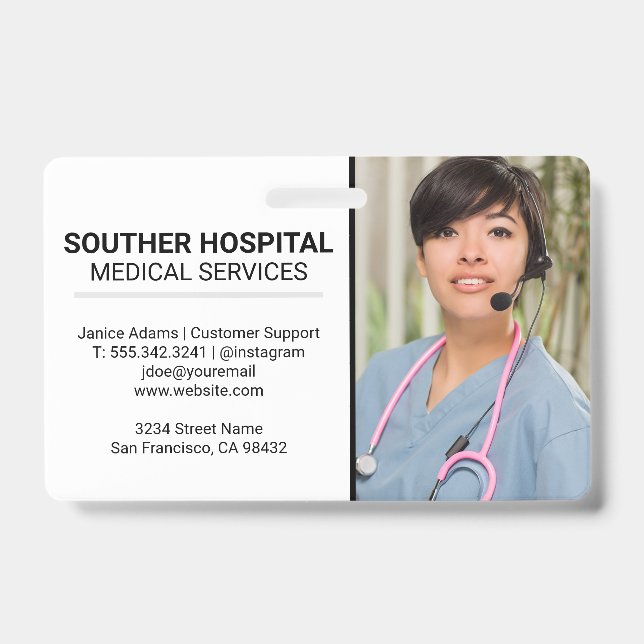 Medical Nurse | Customer Service ID Badge (Front)