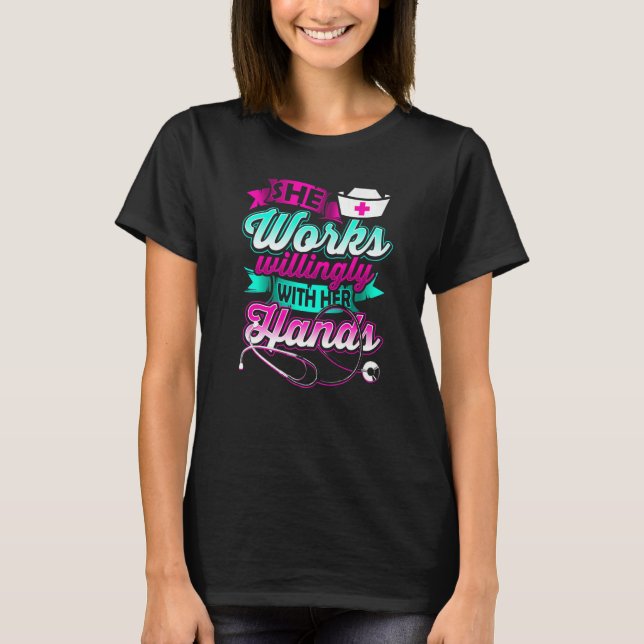 MEDICAL NURSE Medical caregiver Cute Pretty   T-Shirt (Front)