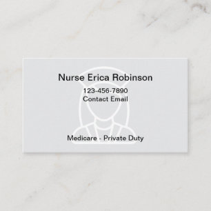 Medical Nurse Simple Business Cards