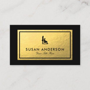 Medical Nurse Wheelchair Business Card