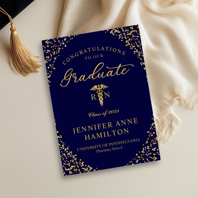 Medical Nursing School Graduation Announcement (Creator Uploaded)
