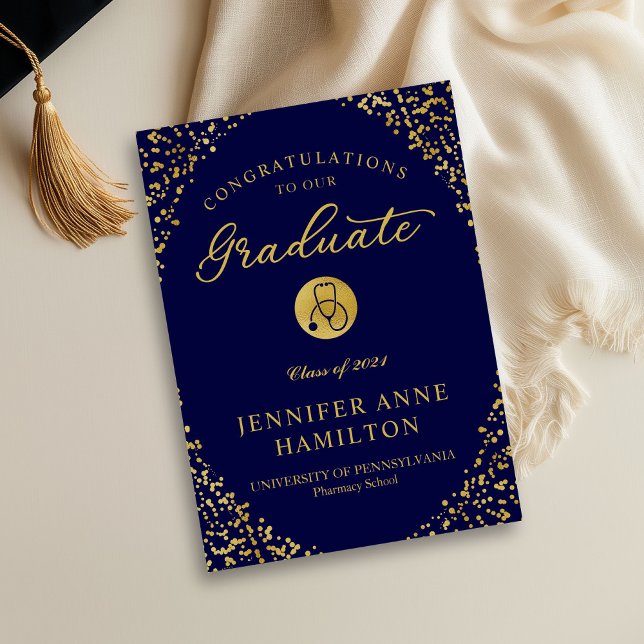Medical Nursing School Graduation Announcement (Creator Uploaded)