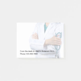 Medical Office Staff From The Desk Of Post-it Notes