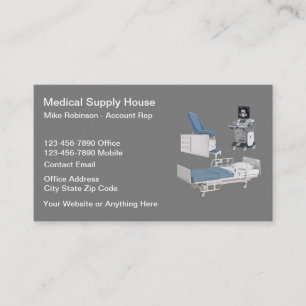 Medical Office Supply Equipment Business Cards