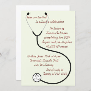 Medical or Nursing Degree Graduation Invitation