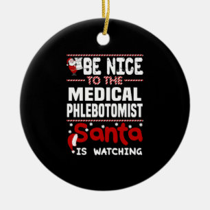 Medical Phlebotomist Ceramic Tree Decoration