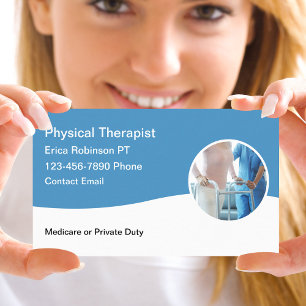 Medical Physical Therapist Simple Modern Business Card