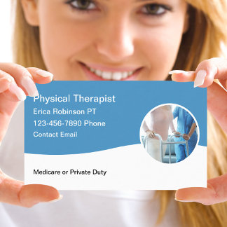 Medical Physical Therapist Simple Modern Business Card