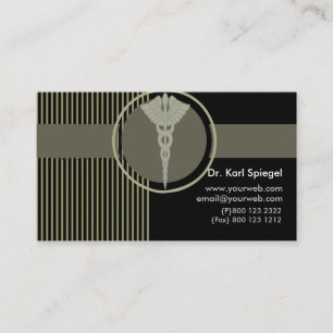Medical Pinstripe Doctor Business Card