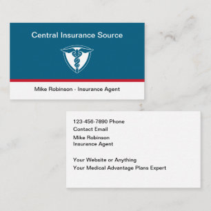 Medical Plans Insurance Agent Business Card