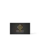 Medical Plastic Surgeon Monogram Modern Black Gold