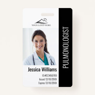 Medical Professional Custom Photo & Text ID ID Badge