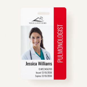 Medical Professional Custom Photo & Text ID ID Badge