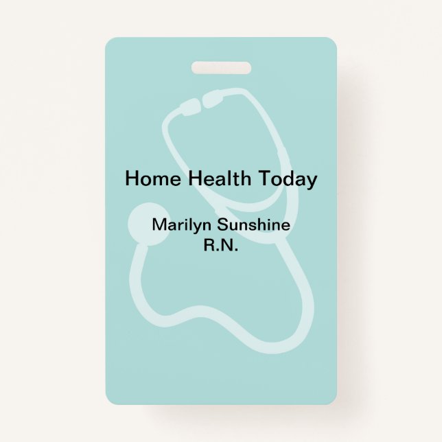 Medical Professional Modern Layout ID Badge (Front)
