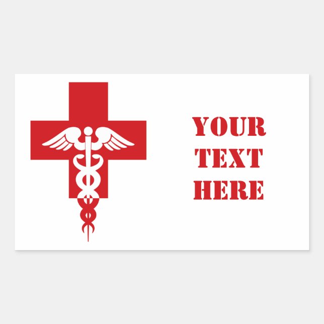 Medical Professional stickers, customise Rectangular Sticker (Front)