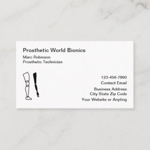 Medical Prosthetic Technician Business Cards