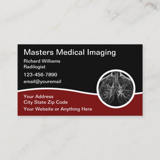 Medical Radiology Imaging Business Cards (Front)