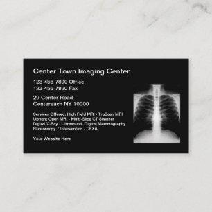 Medical Radiology Imaging Centre Business Card