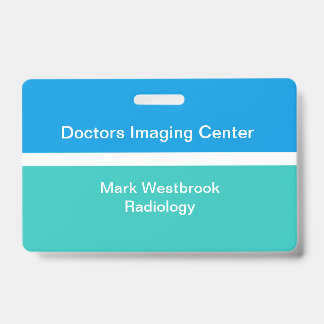 Medical Radiology Lab Employee ID Name Badges Badge