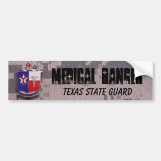 MEDICAL RANGER, TEXAS STATE GUARD ACU BUMPER STICKER