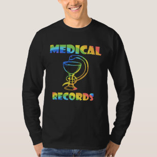 Medical Records Tiedye World Health Day T-Shirt