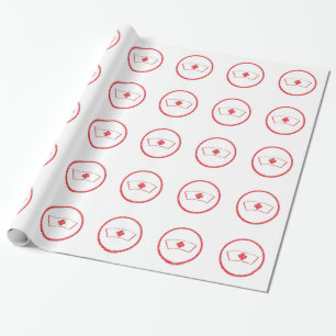 medical red emt hospital ER nurse cross Wrapping Paper