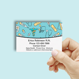 Medical Registered Nurse Health  Business Card