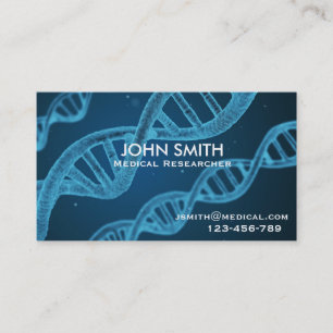 Medical researcher microbiologist scientist business card