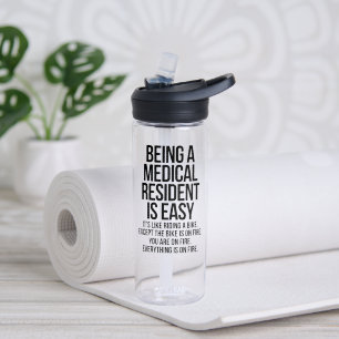 Medical resident water bottle