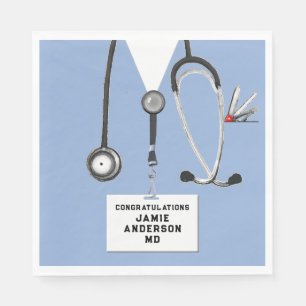 Medical School Grad Party Napkins
