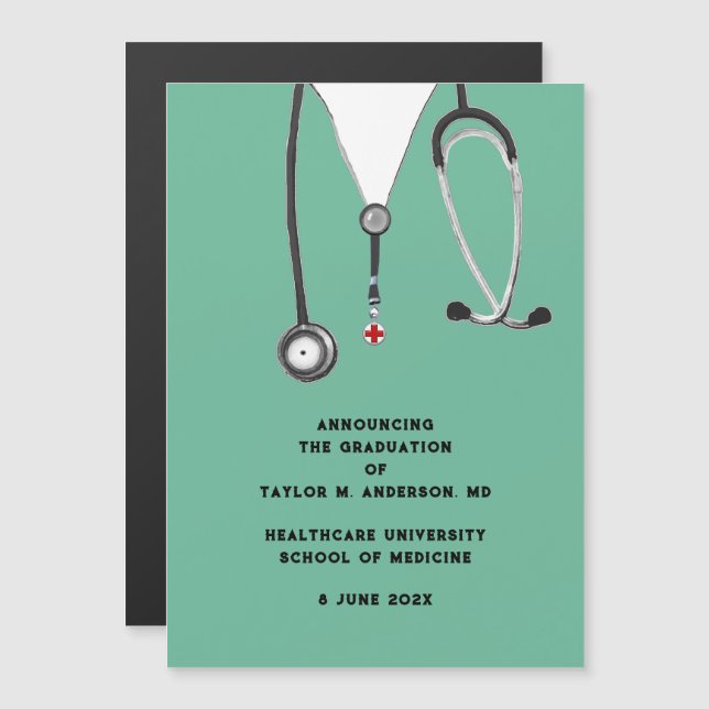 Medical School Graduation Announcement  (Front/Back)