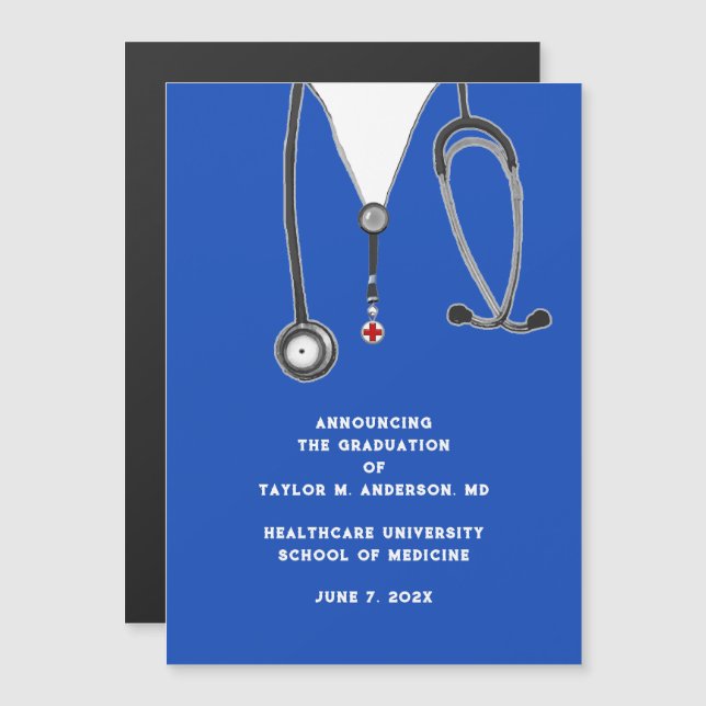 Medical School Graduation Announcement  (Front/Back)