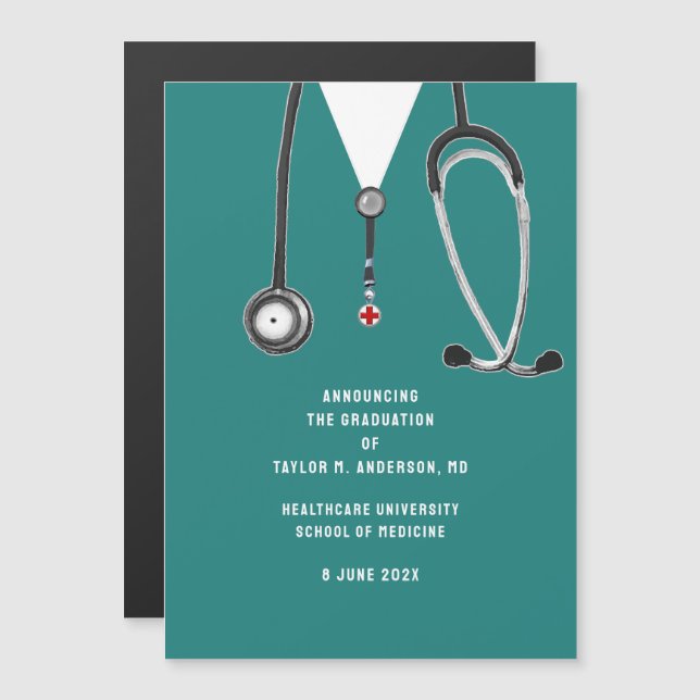 Medical School Graduation Announcement  (Front/Back)