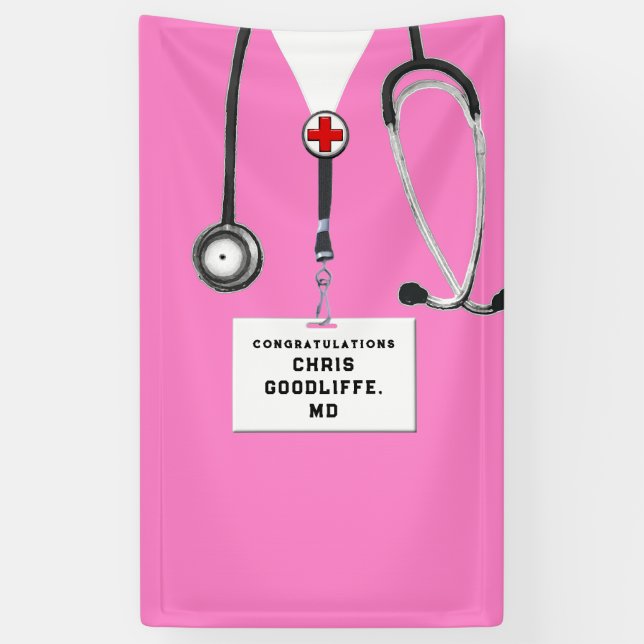 Medical School Graduation Banner (Vertical)