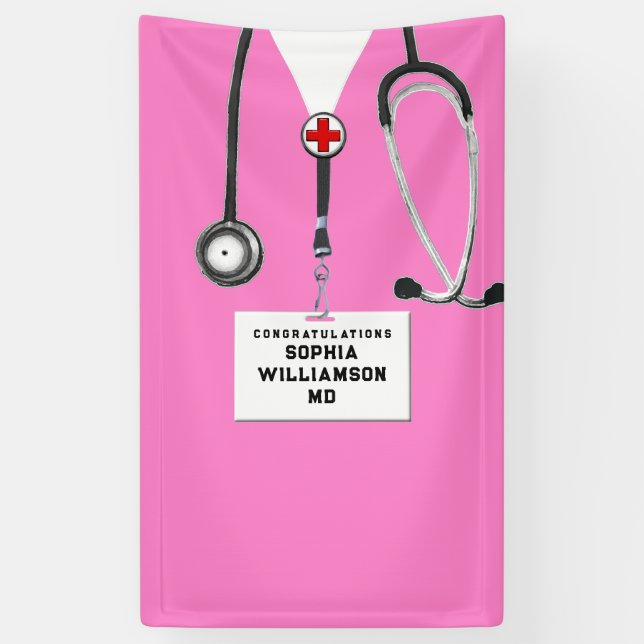 Medical School Graduation Banner (Vertical)