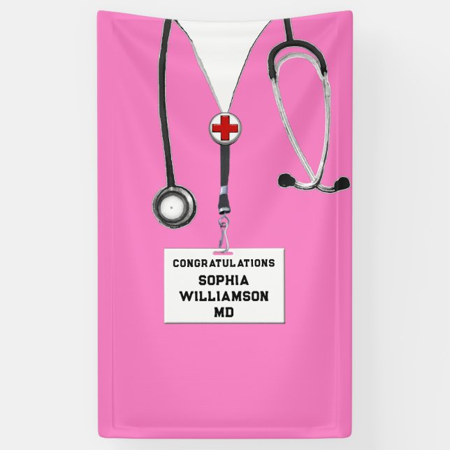 Medical School Graduation Banner (Vertical)