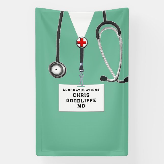Medical School Graduation Banner (Vertical)