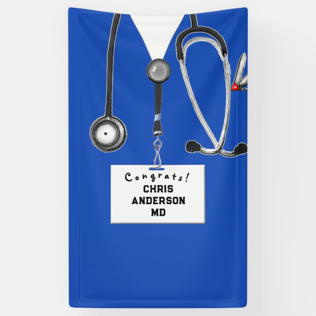 Medical School Graduation Banner (Vertical)