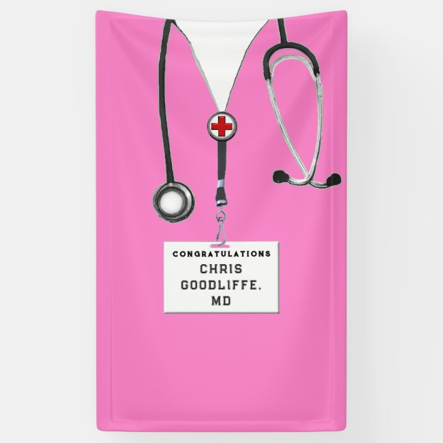 Medical School Graduation Banner (Vertical)