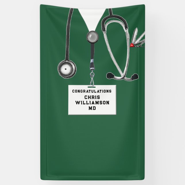 Medical School Graduation Banner (Vertical)